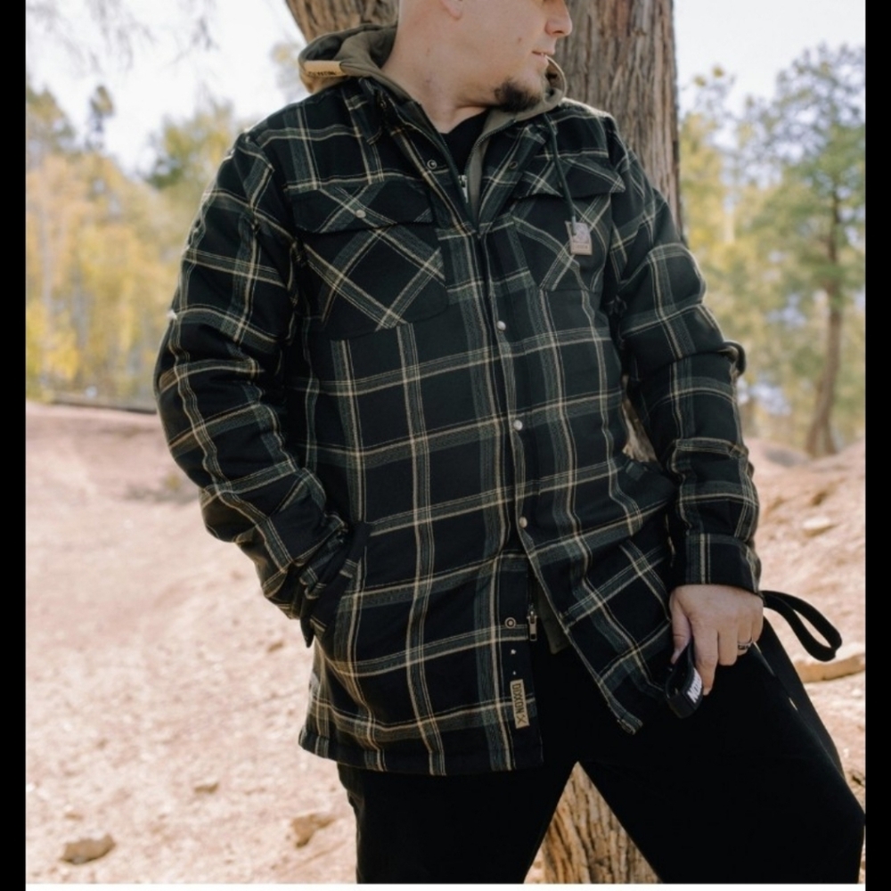 NWOT Men's Dixxon The EDC Button Plaid Flannel Jacket Size 2x